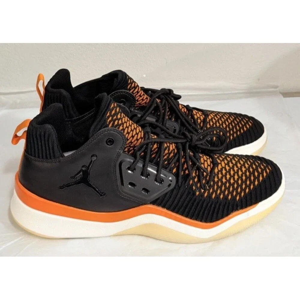 Nike Air Jordan DNA LX Men Black Orange Shoes AO2649-007 Size 15 BRAND NEW.